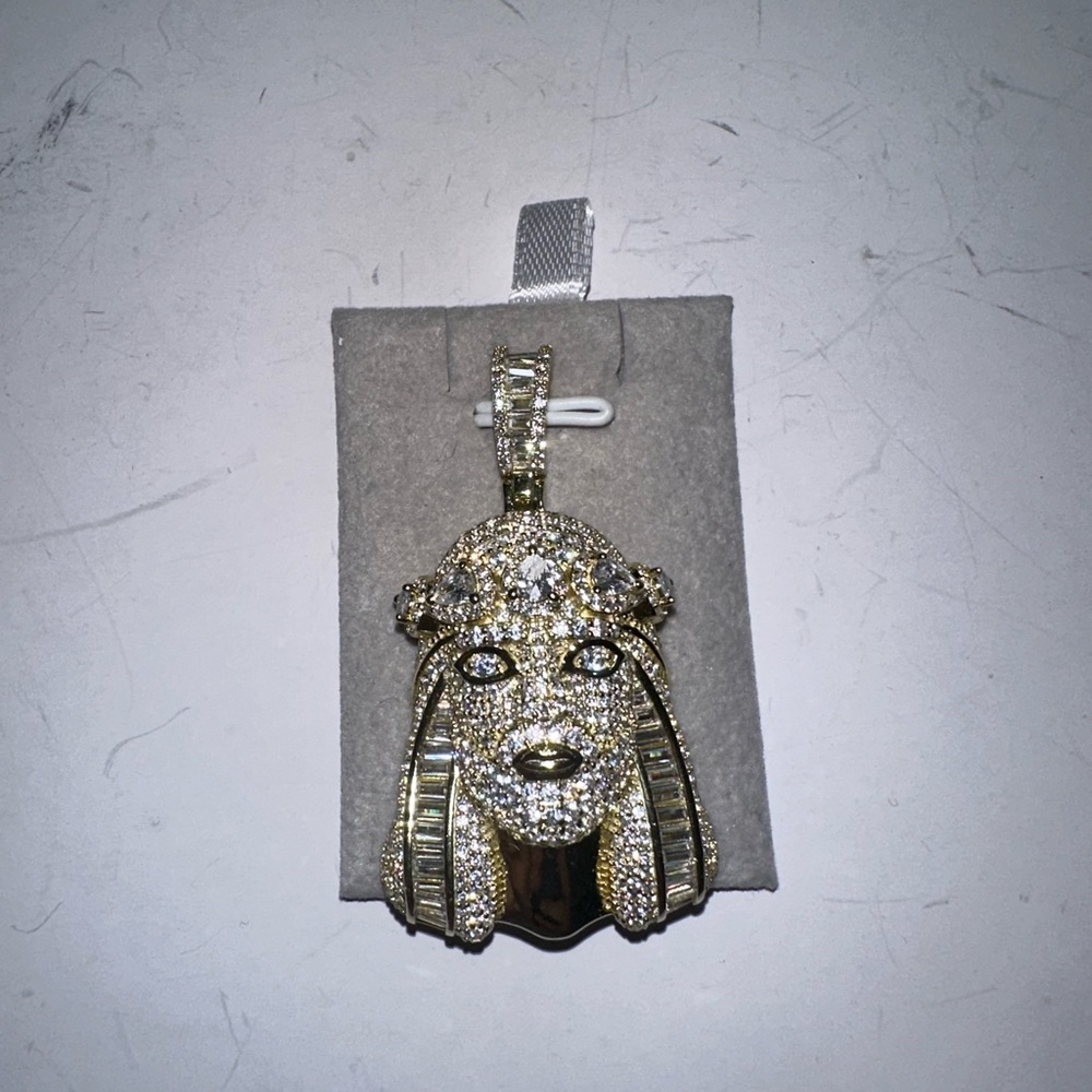 Gold and Silver Jesus Pendant